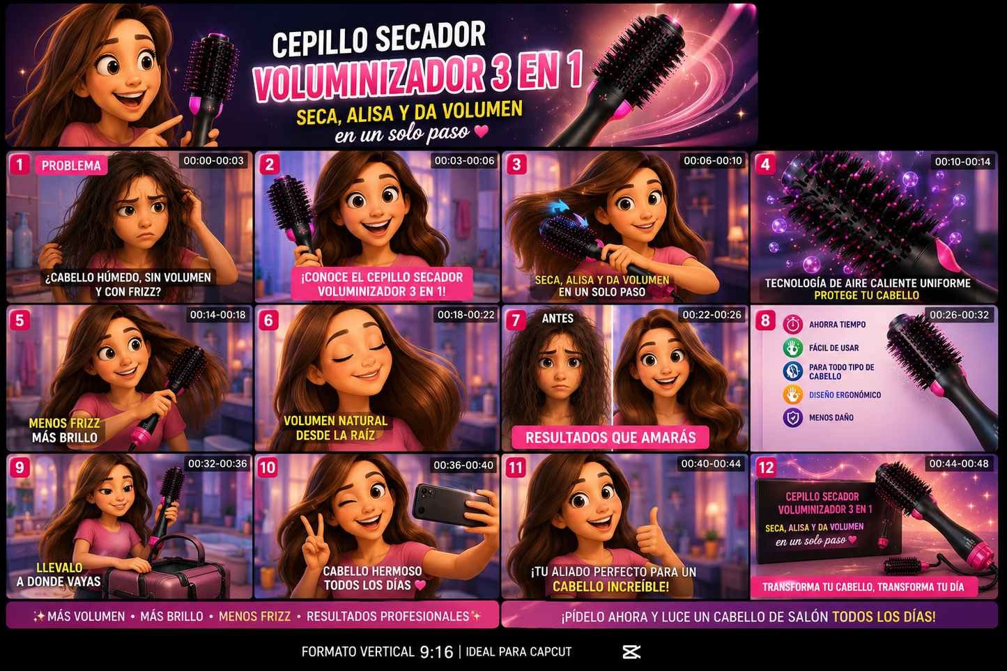 Cepillo 5 en 1 Estilo Dyson